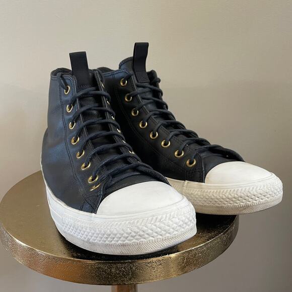 Converse Chuck Taylor Leather High 'Black Egret' 169658C | Men’s 13, EUC - Picture 5 of 12